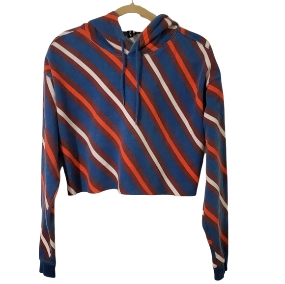 Out From Under Striped Cropped Hoodie - Picture 2 of 12